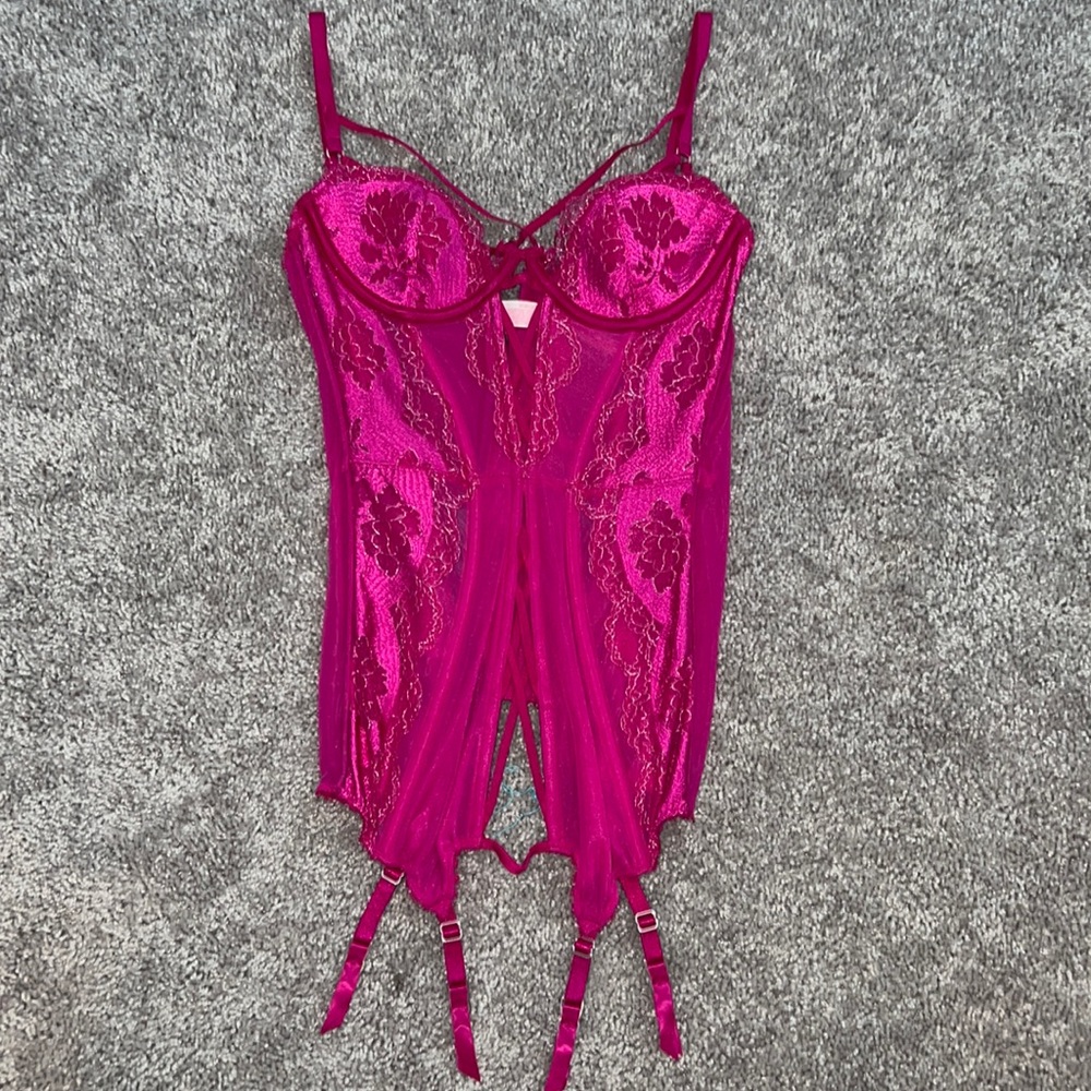 Victoria secret pink lingerie.